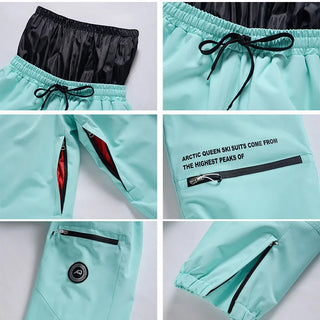 New Snowboarding Suit Men Women Skiing Suit Winter Outdoor Warm Windproof Waterproof Ski Hoodie Jacket+Pants Set Ski Equipment