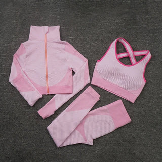 2/3Pcs Seamless Yoga Set Gym Fitness