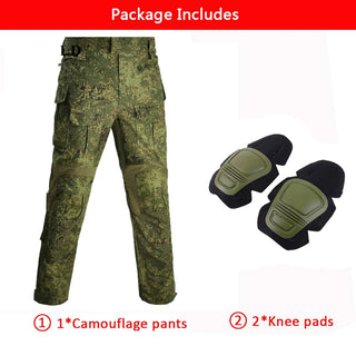 G3 Men's Tactical Pants Clothing Men Camping Cargo Pant US CP Airsoft Camo Paintball Combat Pants +Pads