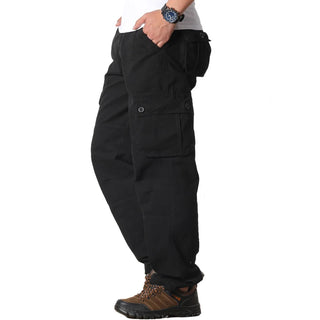 Spring Military Work Overalls Cargo Pants Men Loose Straight Tactical Pant Multi-Pocket Baggy Casual Cotton Slacks Long Trousers