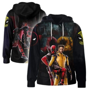 New 2024 Movie Deadpool Wolverine Hoodie Women Men Superhero Cosplay Costume 3D Print Halloween Christmas Pullover Sweatshirt