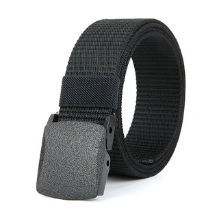 Men's Casual Tactical Belt - High Quality Military Nylon Durable Plastic Buckle Outdoor Sports Training Versatile Denim Belt