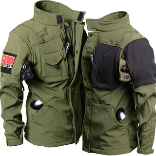 Waterproof Tactical Sets Men Winter Soft Shell Combat Jackets+Army Fleece Warm Cargo Pants 2 Pcs Suits Military Multi-pocket Set