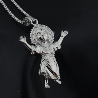 Iced Out Rhinestones Pendant Necklace