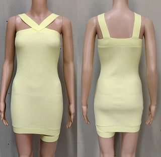 Sexy Sleeveless Off Shoulder Knitting Swimsuit Women Swimwear Tunic, Crochet Bikini Cover-ups, Summer Short Bodycon Beach Dress