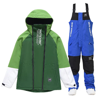 New Snowboarding Suit Men Women Skiing Suit Winter Outdoor Warm Windproof Waterproof Ski Hoodie Jacket+Pants Set Ski Equipment