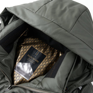 YX-6503 Winter Men's Genuine Leather Down Jacket Hooded Casual Jacket With Thick Down And White Duck Down Jacket Autumn