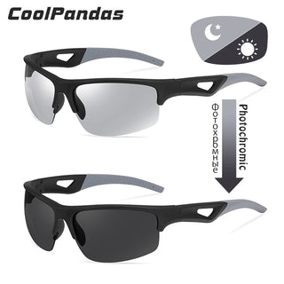 Brand Outdoor Sport Photochromic Sunglasses Men Polarized Day Night Vision Sun Glasses Driving Goggles oculos de sol masculino