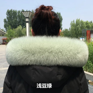 100% Natural Real Fox Fur Collar Fashion Scarves For Ladies Women And Men