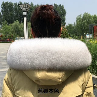 100% Natural Real Fox Fur Collar Fashion Scarves For Ladies Women And Men