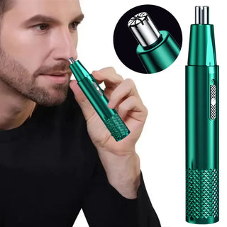 Ear and Nose Hair Trimmer for Men 360 Rotating Dual-Blade Electric Shaver Professional Ear Nose Hair Clipper Facial Hair Removal