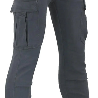 Men's Motorcycle Cycling Denim Jeans Cargo Overalls