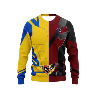 New 2024 Movie Deadpool Wolverine Hoodie Women Men Superhero Cosplay Costume 3D Print Halloween Christmas Pullover Sweatshirt