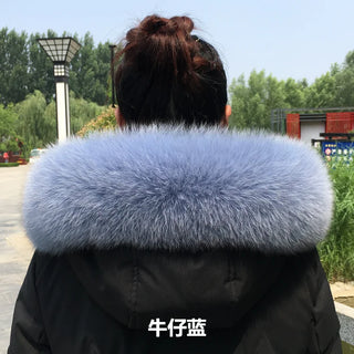 100% Natural Real Fox Fur Collar Fashion Scarves For Ladies Women And Men