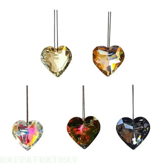 R9UF Rainbow Sun Catcher Love Heart Crystal Ornaments For Enhancing Living Space Decors