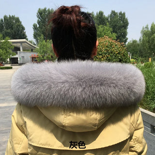 100% Natural Real Fox Fur Collar Fashion Scarves For Ladies Women And Men