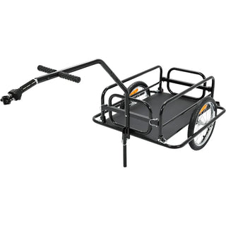 Heavy-Duty Storage Bicycle Trailer 88lbs Capacity,16IN Wheel Bike Wagon Cart,with Universal Hitch and Foldable Frame,Fit for Pet