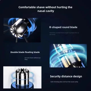 Ear and Nose Hair Trimmer for Men 360 Rotating Dual-Blade Electric Shaver Professional Ear Nose Hair Clipper Facial Hair Removal