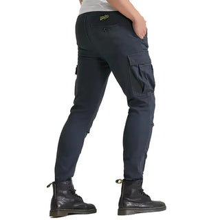 Men's Motorcycle Cycling Denim Jeans Cargo Overalls