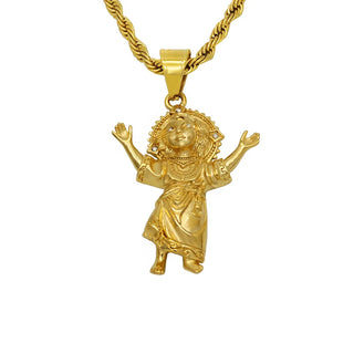 Iced Out Rhinestones Pendant Necklace