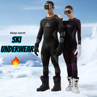 Men Women Ski Thermal Underwear Sets