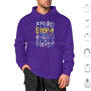 Estopía ( Argentina ) : Estopa 25th Anniversary Tour Hoodie cotton Long Sleeve Estopy Tow Estopia David Mu ? Oz Jose Mu ? Oz