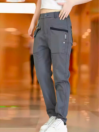 Elastic Stretch Cotton Straight Tactical Gear Pocket Cargo Pants Men Outdoor Casual Trousers Sport Brown Sweatpants Male