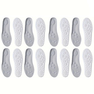 1Pair High Elasticity Latex Sport Insoles Soft Shoe Pads Arch Support Orthotic Insoles Deodorant Shock Absorption Cushion