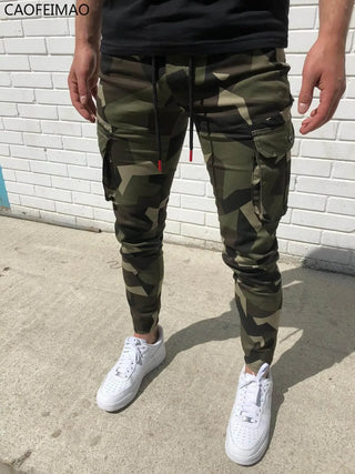 Casual Military Tactical Cargo Pants Men Multi Pocket Camouflage Sweatpants Men Spring Autumn Pencil Harem Jogger Trousers