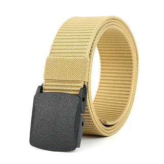 Men's Casual Tactical Belt - High Quality Military Nylon Durable Plastic Buckle Outdoor Sports Training Versatile Denim Belt