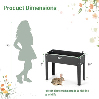 Raised Garden Bed Metal Planter Box with Legs Drain Hole Outdoor Indoor Elevated Garden Box for Vegetable Flower Herb Fruit Stan