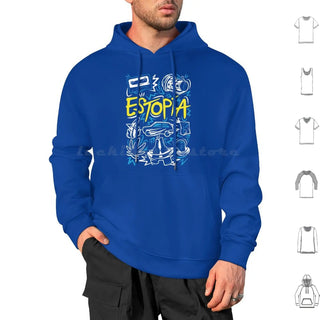 Estopía ( Argentina ) : Estopa 25th Anniversary Tour Hoodie cotton Long Sleeve Estopy Tow Estopia David Mu ? Oz Jose Mu ? Oz