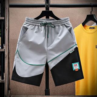 Mens Cargo Shorts Bermuda Short Pants for Men with Pockets Draw String Distressed Jorts Comfortable Strech Elastic Waist Homme