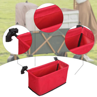 Wagon Cart Tail Bag Trolley Accessories Cart Bag Heavy Duty Easy to Install Tail Pocket Portable Wagon Basket for Shopping Beach