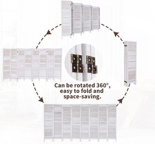 Pnels Room Divider 5.6 FT Tall 16" Wide Wooden Privacy Screen Panel Freestanding Folding Partition Wall Dividers Screen for Ho