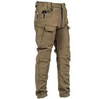 Outdoors Waterproof Tactical Pants Men Shark Skin Soft Shell Fleece Trousers Outdoor Waterproof  Wear-resistant Cargo Work Pant