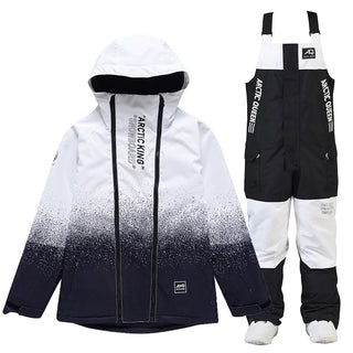 New Snowboarding Suit Men Women Skiing Suit Winter Outdoor Warm Windproof Waterproof Ski Hoodie Jacket+Pants Set Ski Equipment