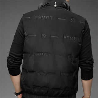 Winter Down Jacket Men's Golf Jackets Vest White Duck Down Waistcoat Zipper Luxury Windproof Waterproof Keep Warm Man Golf Coats