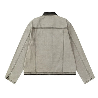 Vintage Hip Hop Spring Autumn Denim Jackets Printed Vintage Harakuju Outwear Jeans Coats For Male