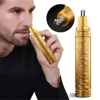 Ear and Nose Hair Trimmer for Men 360 Rotating Dual-Blade Electric Shaver Professional Ear Nose Hair Clipper Facial Hair Removal