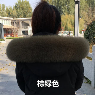 100% Natural Real Fox Fur Collar Fashion Scarves For Ladies Women And Men