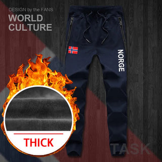 Norway Norge NOR Norwegian Nordmann NO mens pants joggers jumpsuit sweatpants track sweat fitness fleece tactical casual nation