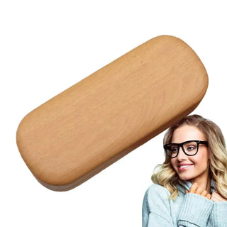 Eye Glass Carry Case Wooden Glasses Case Wood Grain Durable Handmade Fashionable Retro Unique Carry Case For Sun Glasses