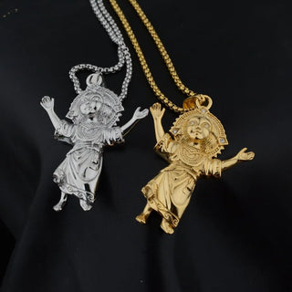 Iced Out Rhinestones Pendant Necklace