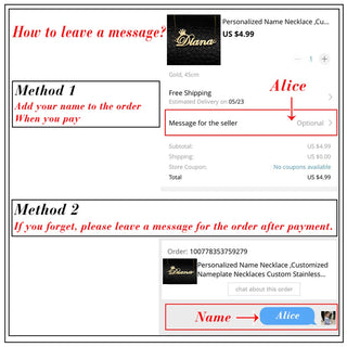 Custom Name Necklace for Women