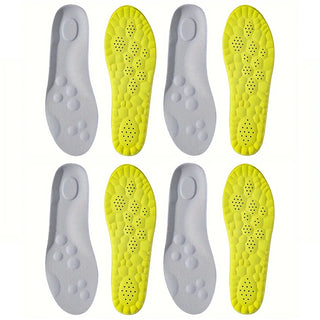 1Pair High Elasticity Latex Sport Insoles Soft Shoe Pads Arch Support Orthotic Insoles Deodorant Shock Absorption Cushion
