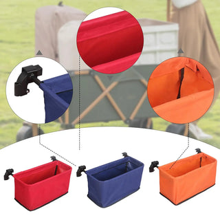 Wagon Cart Tail Bag Trolley Accessories Cart Bag Heavy Duty Easy to Install Tail Pocket Portable Wagon Basket for Shopping Beach