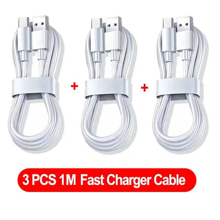 FASO 1-3PCS 10A 100W Type C Super Fast Charging Cable Data Cord For Samsung Huawei Xiaomi Redmi Quick Charing USB C Cables