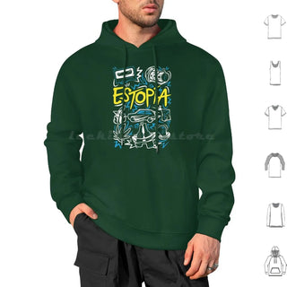 Estopía ( Argentina ) : Estopa 25th Anniversary Tour Hoodie cotton Long Sleeve Estopy Tow Estopia David Mu ? Oz Jose Mu ? Oz