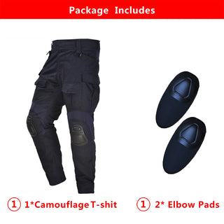 G3 Men's Tactical Pants Clothing Men Camping Cargo Pant US CP Airsoft Camo Paintball Combat Pants +Pads
